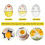 Boil Boil Egg Thermometer Egg Color Changing Cooking Temperature Viewer Kitchen Gadget Solid 4