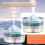 Volcano Aromatherapy Machine Multi-Function Flame Humidifier 2L Large Capacity Perfume Diffuser Atmosphere Night Light 6