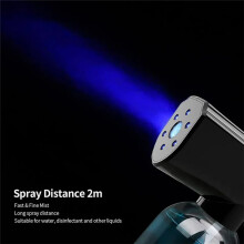 Barber Water Wireless Electric Water Steam Mist Disinfection Garden Mist Tool Black
