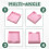 Stencil per Note Adesive Compatibile con Post Notes, Base per Blocchi Adesivi 3x3 con 2 Stencil Inclusi, Organizer per Blocco Note Rosa 5