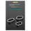 4Pcs Titanium Alloy  Keychain Connector Buckle Universal Connector Universal Ring Auxiliary Ring Fixed 3