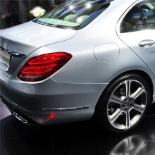 Rear Bumper Lip Spoiler Chrome Trim for C-Class W205 C180 C200 C250 C63AMG A2058850521 A2058850621