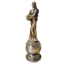 Resina Accecata Dea  Della Ricchezza Fortuna Statua Figurine Luckys Fortune Scultura Ufficio Regali Casa Resina Arte Decorazione B