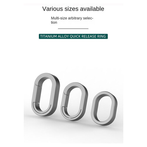 4Pcs Titanium Alloy  Keychain Connector Buckle Universal Connector Universal Ring Auxiliary Ring Fixed 2