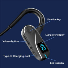 Wireless Outdoor Running Sports Headset Air Conduction Headset HiFi Ear Hook Wireless Headset