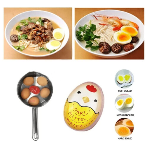 Boil Boil Egg Thermometer Egg Color Changing Cooking Temperature Viewer Kitchen Gadget Solid 1