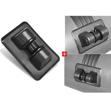 PVC Opblaasbare Boot Touw Gesp Houder Roei Rol Ondersteuning voor Jacht Kajak Zwart