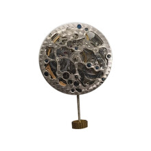 2196 Mouvement MéCanique Automatique 6 Aiguilles Accessoires de Montre Centre de Montre Sans Calendrier Squelette