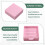 Stencil per Note Adesive Compatibile con Post Notes, Base per Blocchi Adesivi 3x3 con 2 Stencil Inclusi, Organizer per Blocco Note Rosa 2
