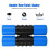 Double Rows Shakers Percussion Instruments,Medium Volumelatin Percussion Instruments For,Studio,Band,Drummer,(Blau) 3