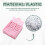 Stencil per Note Adesive Compatibile con Post Notes, Base per Blocchi Adesivi 3x3 con 2 Stencil Inclusi, Organizer per Blocco Note Rosa 7