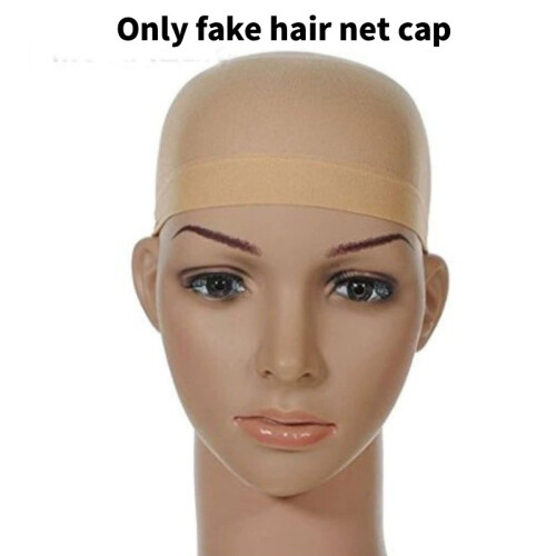 (Nude) Wig Breathable Cap Stretchable Nylon Stretch Stocking Cap Nude Durable Black