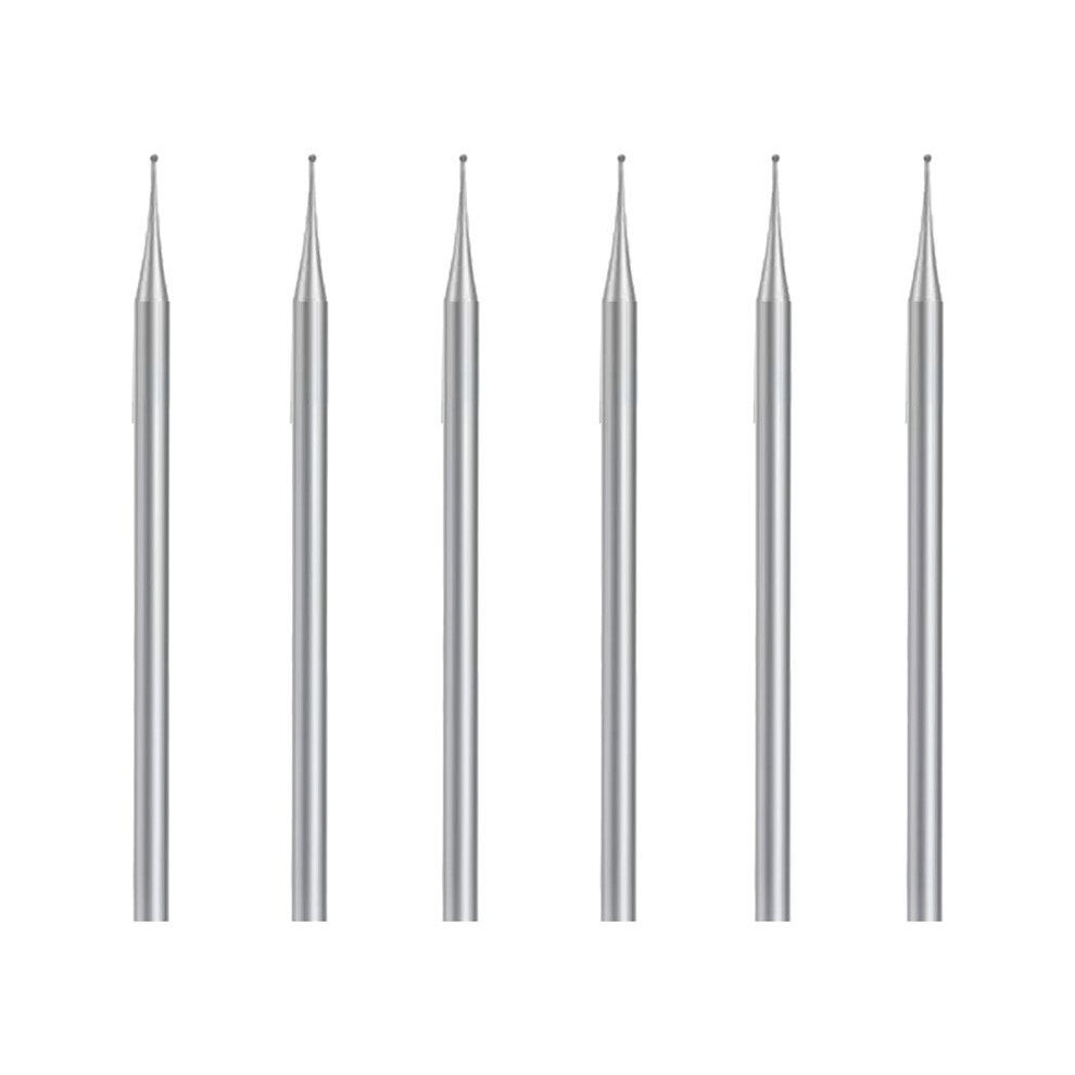 6 Pcs Burr Set, 3/32 Inch Shank Sphere Burs Jewelry Carving Bits(1.2Mm) 4712875020491