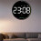 RelóGio Digital de Parede com Luz Colorida, RelóGio Digital LED de 10 Polegadas com Controle Remoto, Despertador para Sala de Estar, EscritóRio e 3