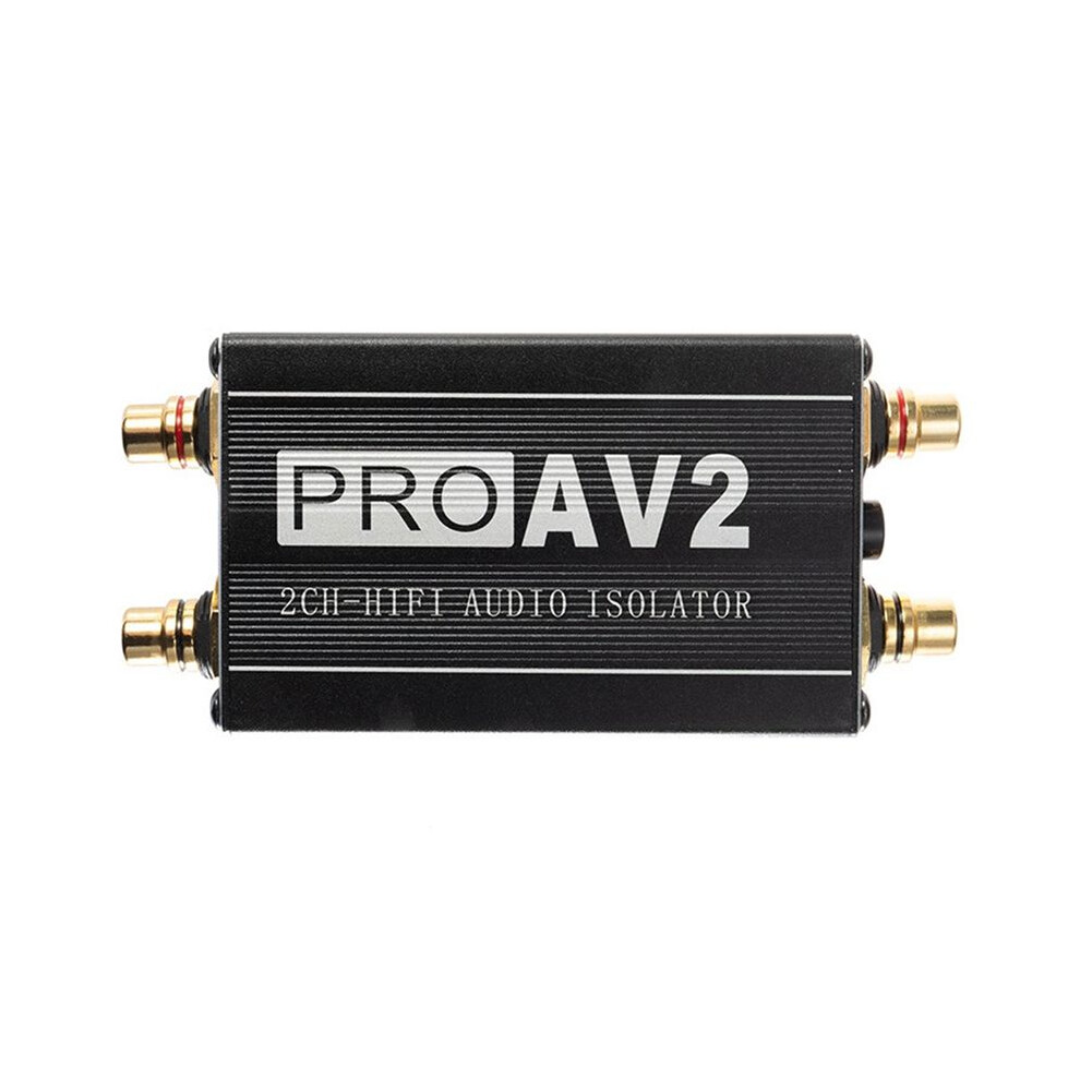 Pro Av2 2Ch Hifi Audio Isolator Ground Loop Audio Isolator Audio Noise Filter Rca Noise Isolator Audio Signal Ucer Red/White 6031845457937