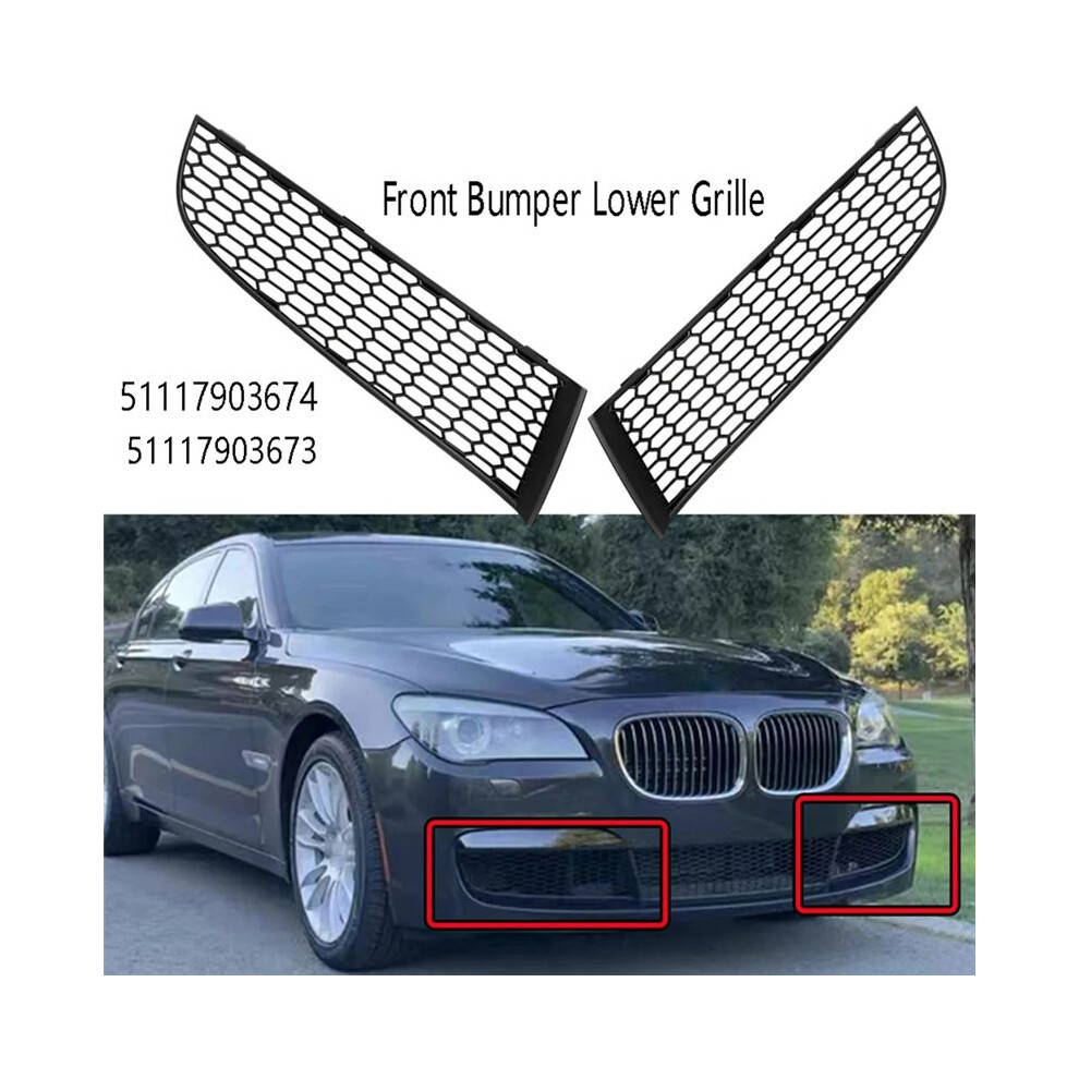 51117903674 Right Front Bumper Lower Grille Grill Cover For F01 F02 M Sport 2009-2015 4711672631619