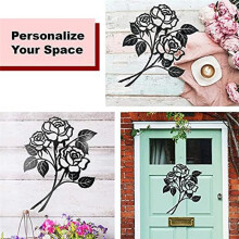 Wall Decor Iron Ration Metal Decoration Wall Hanging Metal Wall Art Room Decoration Wall Decor Metal Rose