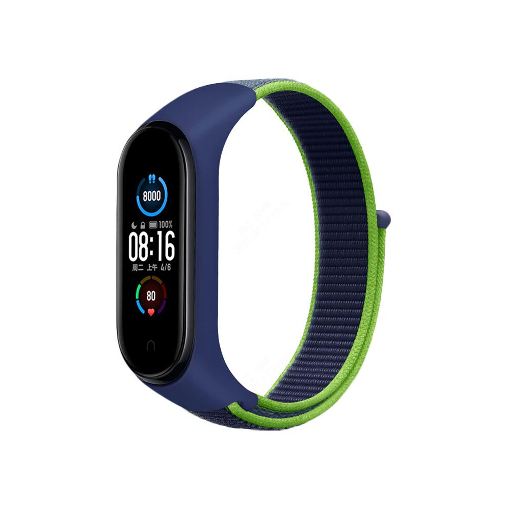 (Lime) For Strap Nylon Xiaomi Mi Band 3456 Adjustable Loop Replacement Breathable 698297768361