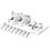 Motorcycle 22mm Handle Riser Bar Kit Height Increasing Base Height Increase and Backward Shift for 22mm Handle Silvery 1