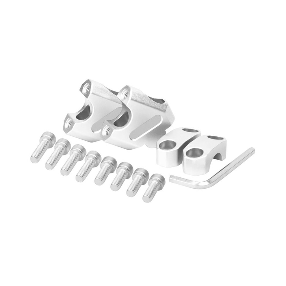 Motorcycle 22Mm Handle Riser Bar Kit Height Increasing Base Height Increase And Backward Shift For 22Mm Handle Silvery Light 6031741875323