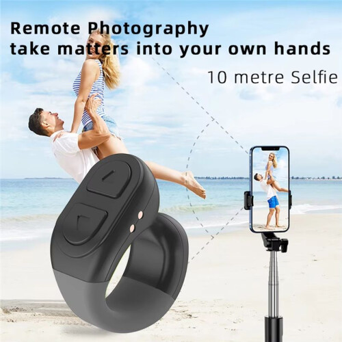 For TikTok Scrolling Ring Wireless Camera Shutter Selfie Button -Compatible for TIK Tok Ring with Stand 1