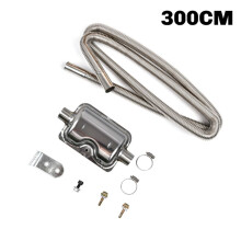 Parking Heater StainlessSteel Exhaust Muffler Hose Spiral Thread Exhaust Chimney Exhaust For12/24V Auxiliary CarHeater,A