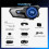 Motorcycle Helmet  Headset with Soft/Hard Mic, IP67 Automatic Answer/Music Control/Intelligent Noise/Wake 6