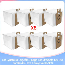 Sac à Poussière pour Lydsto R1 /R1D pour MiWhole M9 Lite pour Eve Rook/Eve Rook S Pièces de Rechange Nettoyage Efficace A