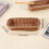 2pc Rattan Plastic Basket Cutlery Basket Rectangular Storage Box Cutlery Fork Chopsticks Bread Cake Fruit Storage 7