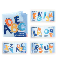 (Letter) Babys Fabric Soft Cloth Book Developing Emotional Intellectual Visual Skills