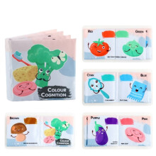 (Colour) Babys Fabric Soft Cloth Book Developing Emotional Visual Intellectual Skills
