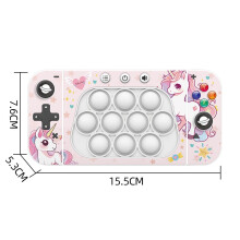 (Unicorn) Game Whackamole Console Early Education Intelligence Toy Kids Gift Decompress
