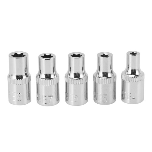 11Pc Female E Torx Star Socket Set Rail E4 - E20 External Star Torque Socket Set 2