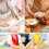 8-Piece Children's Apron and Chef Hat Set, Adjustable, with 2-Pocket Kitchen Apron Apron 5