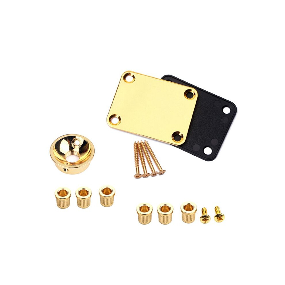 Electrosocket Jack Plate & Guitar String Ferrules & Bass Guitar Metal Neck Plate Compatible Guitar String Winder 6031418864858