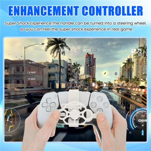 Steering Wheel for PS5 Handle Game Steering Wheel Controller for Game Replacement Accessories B