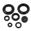 for  Banshee Complete Engine Gasket Set with Oil Seals Kit 1987-2006 YFZ350 9
