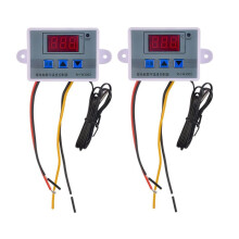 2Pcs W3002 Digital Temperature Controller Microcomputer Thermostat Thermoregulator Heat Cool Temperature Control