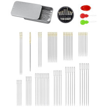 70 PCS Hand Sewing Needles Set, Quilting Needles Embroidery Needles & Large Eye Needles for Hand Sewing