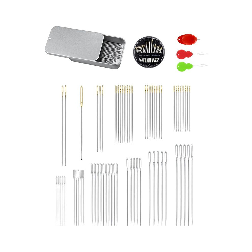 70 Pcs Hand Sewing Needles Set, Quilting Needles Embroidery Needles & Large Eye Needles For Hand Sewing 4713089282071