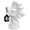 Halloween Witch Ornament with Lantern  Saving Resin Statue for Garden Courtyard Decor White 2