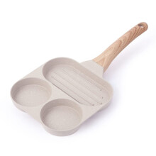 Egg Pan Nonstick, Egg Frying Pan Skillet, 3-In-1 Breakfast Grill Pan, Egg Pan, Healthy Cookware Egg Cooker Pan