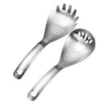 2 Cucharas de Molienda Multiusos de Acero Inoxidable, Cuchara de Cocina, Trituradora de Ajo, Separador de Huevos para Utensilios de Cocina