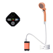 Douche Douche Électrique Charge Bain Artefact Douche Combinaison Simple Camping Pompe à Eau Vert