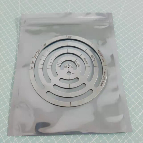 Leather Cutting Tools Corner Cutting Ruler Metal Concentric Circles Template Round Leather Corner Punch 2