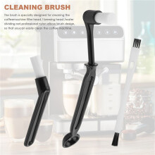 Espresso Coffee Stirrer Hand Tampers Distribution Tool Coffee Stirring Needle Type Distributor with Cleaning Brush