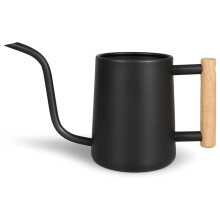 Watering Can Indoor Plants, 35 Oz/1000 Ml Metal Stainless Steel Watering Can Pot with Long Spout for Indoor House Black