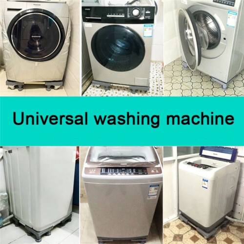 Washing Machine Holder Universal Stand Fridge Stand Movable Refrigerator Base Adjustable Base for Dryer Refrigerator 2