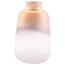 Glas Vase Nordisch Galvanisierte Gold Vase Glas Blumen Vasen für Wohnen Kultur Getrocknete Blumen Flasche Bar Dekoration (9X14Cm)