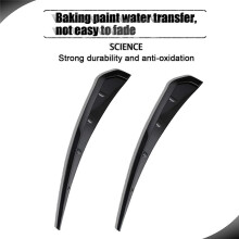 Universal Car Mudguard Side Vent Decorative Stickers, Air Flow Intake Hole Grille Accessories ,ABS Black